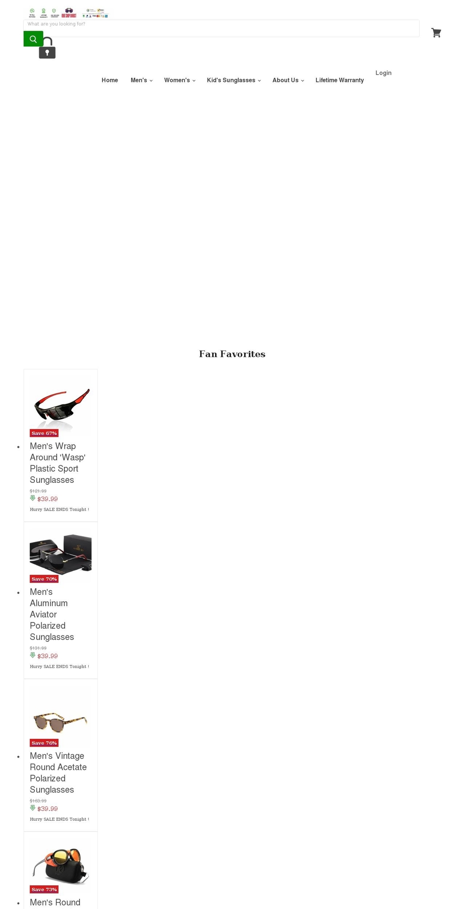 eyeshopdirect.com shopify website screenshot