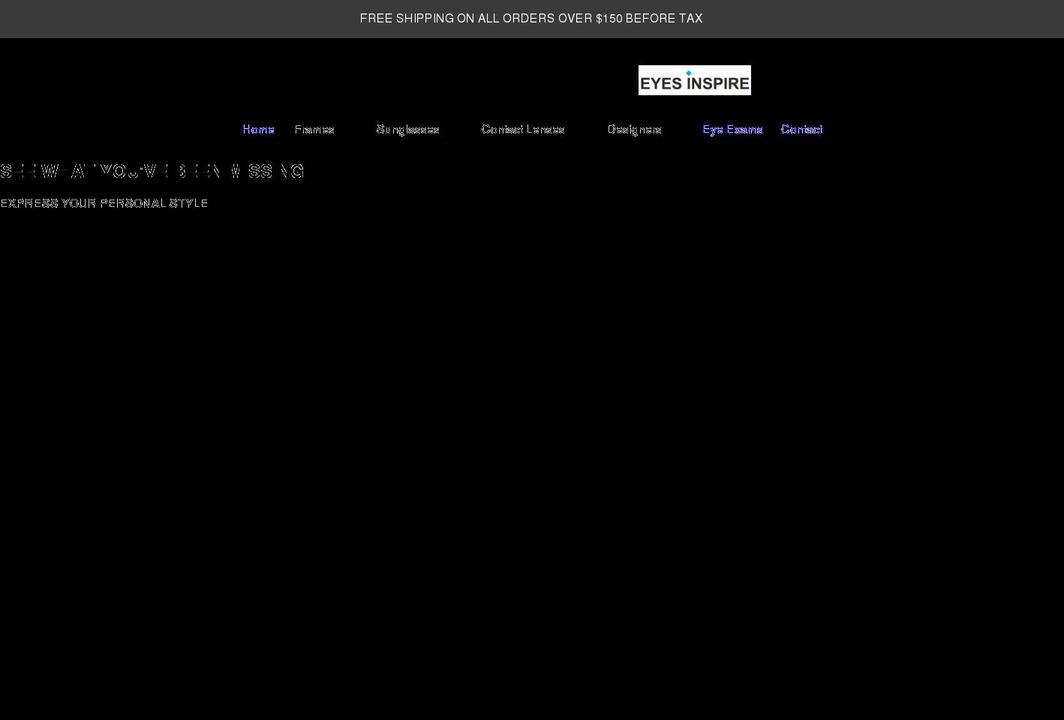 eyesinspire.com shopify website screenshot
