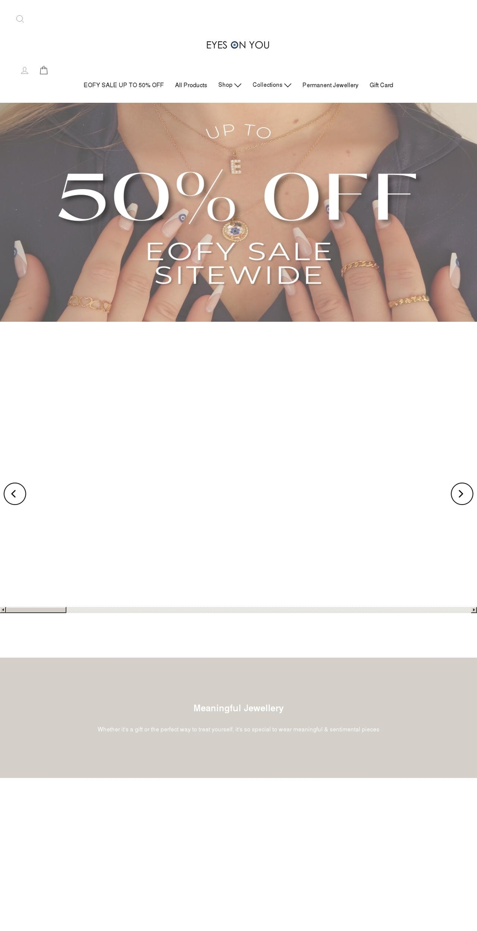 eyesonyouco.com shopify website screenshot