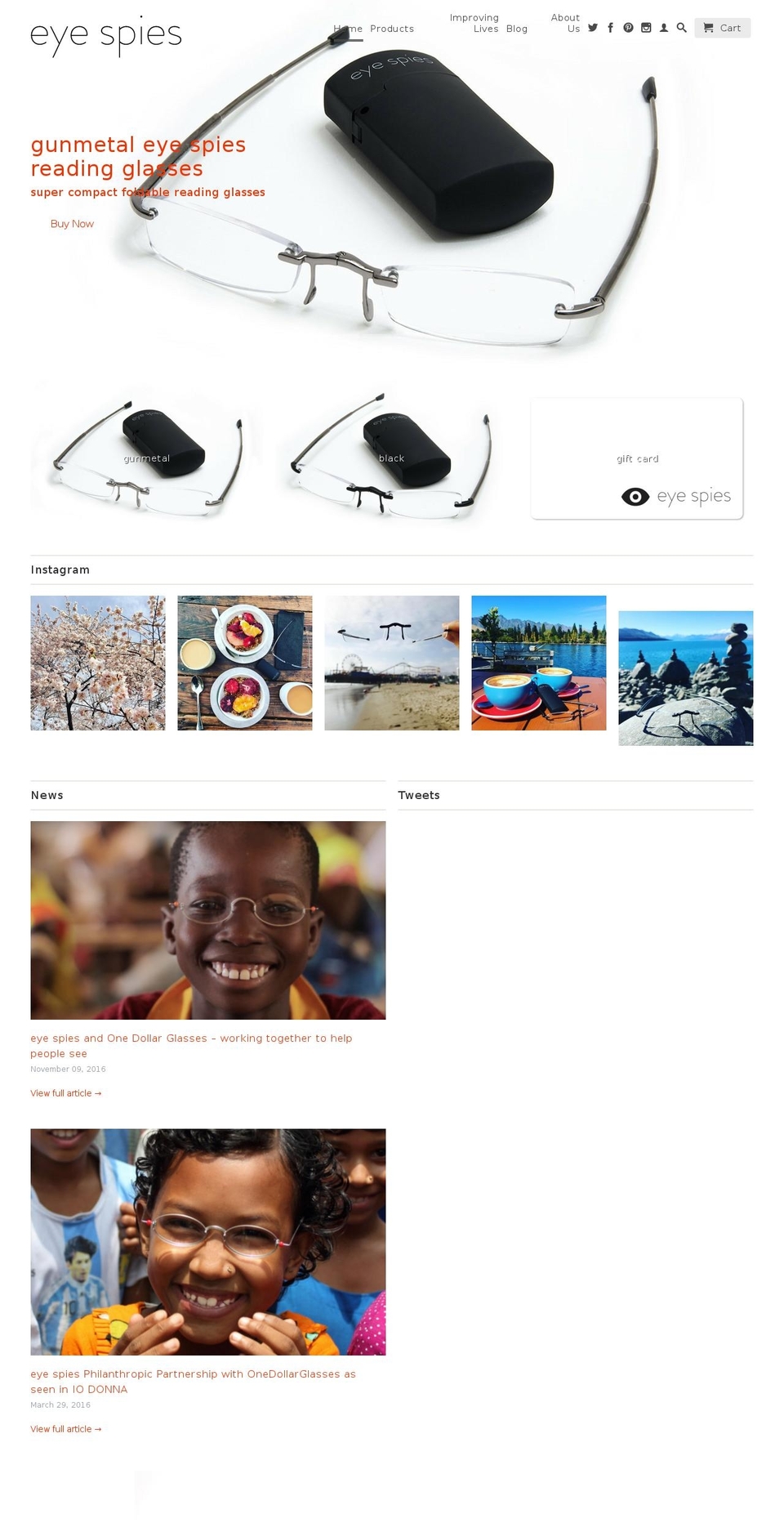 eyespiesdesign.com shopify website screenshot