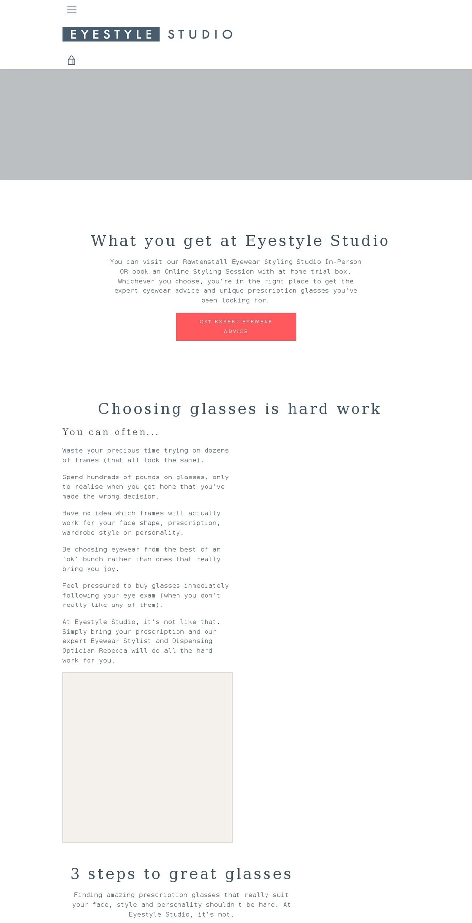 eyestylestudio.com shopify website screenshot
