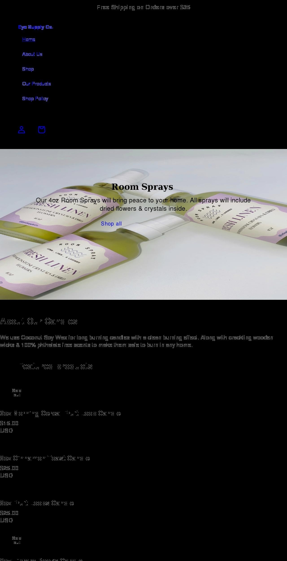 eyesupplyco.com shopify website screenshot