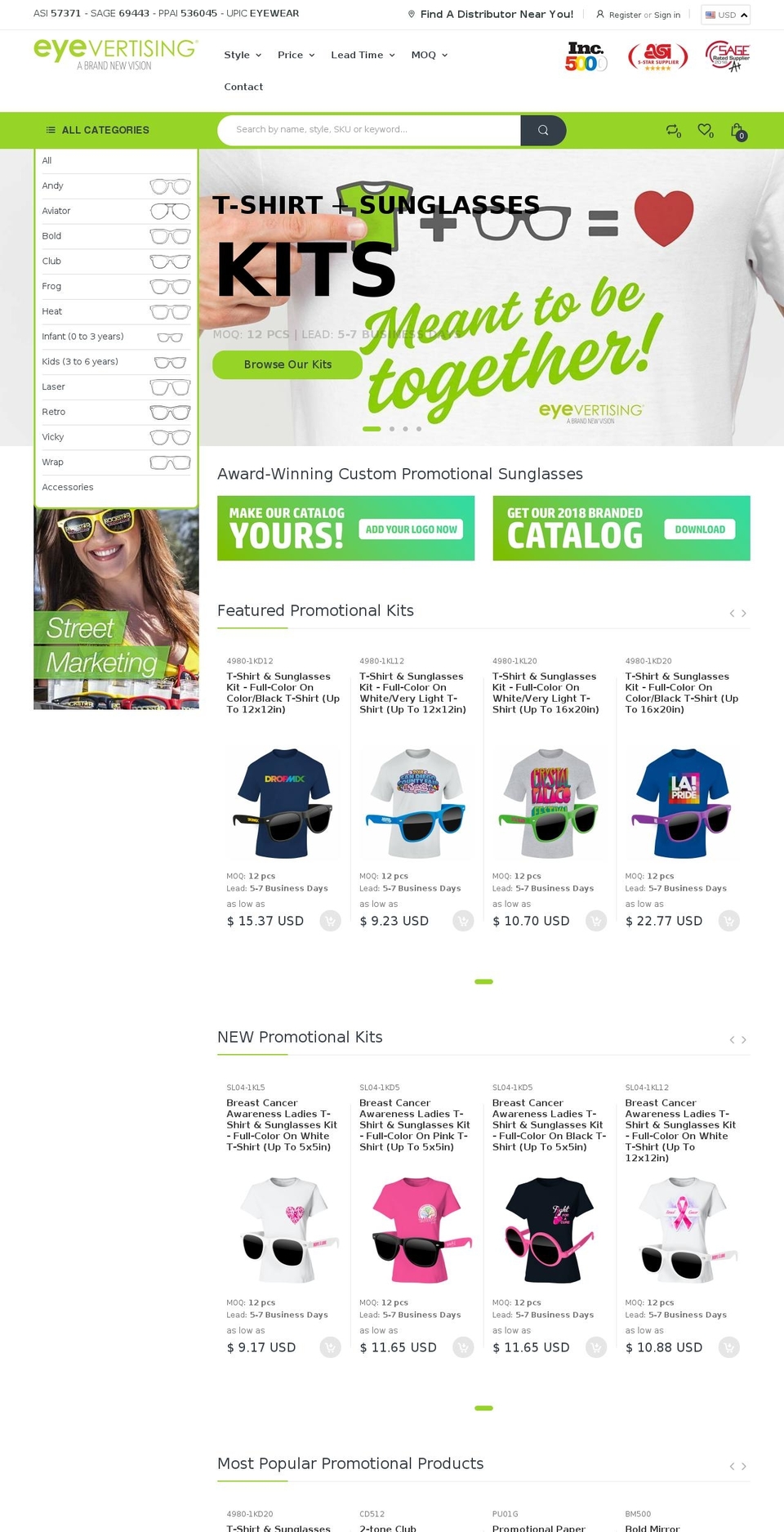 eyevertising.com.br shopify website screenshot