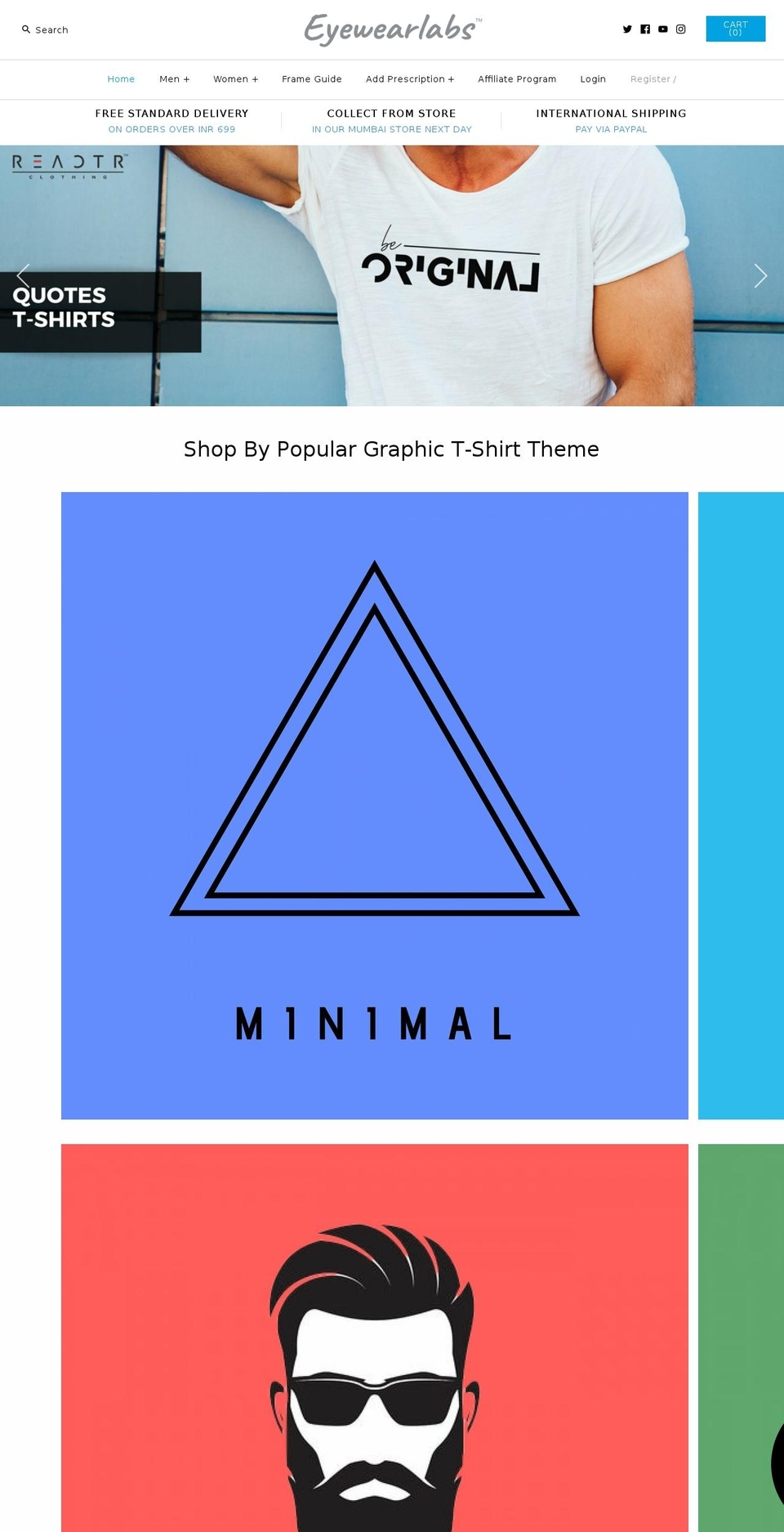 BeatNik - Rewardify Shopify theme site example eyewearlabs.com