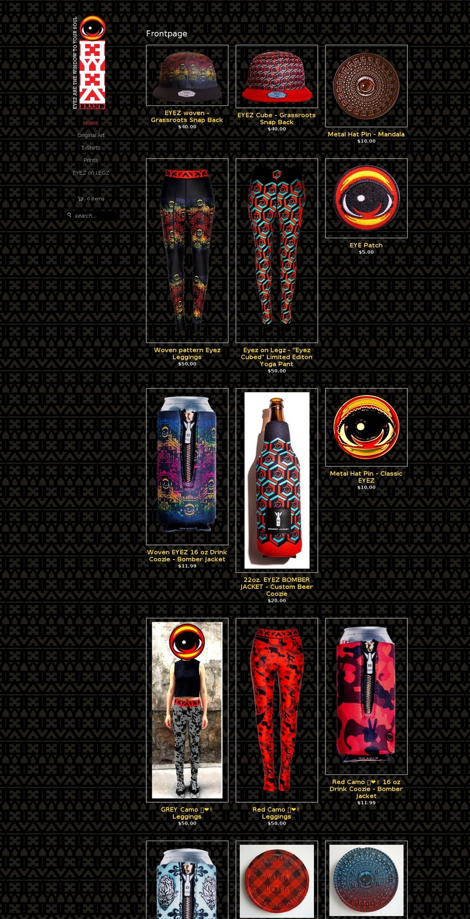 eyezbrand.com shopify website screenshot