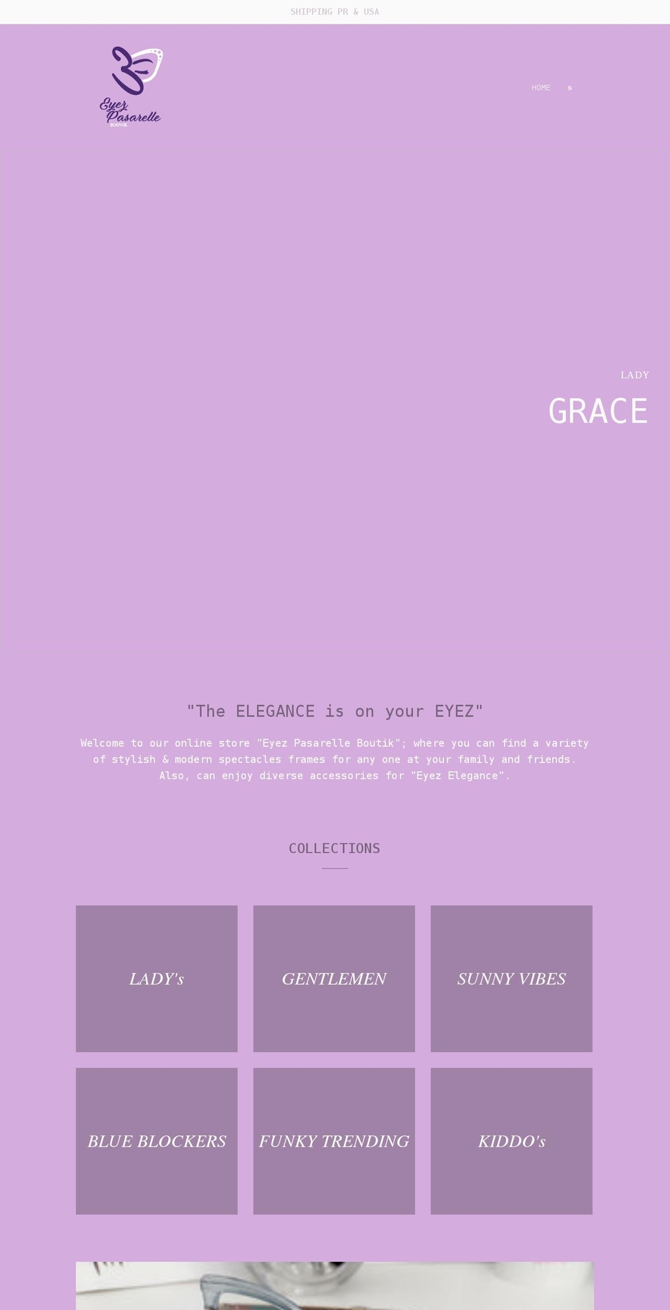 eyezpasarelleboutik.com shopify website screenshot