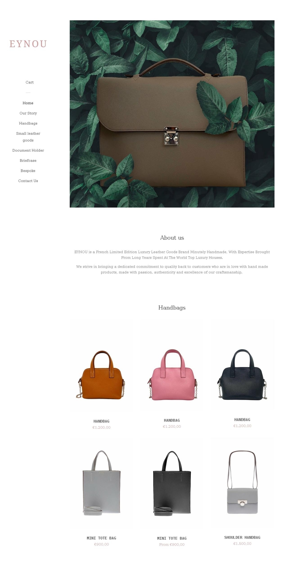 eynou.com shopify website screenshot