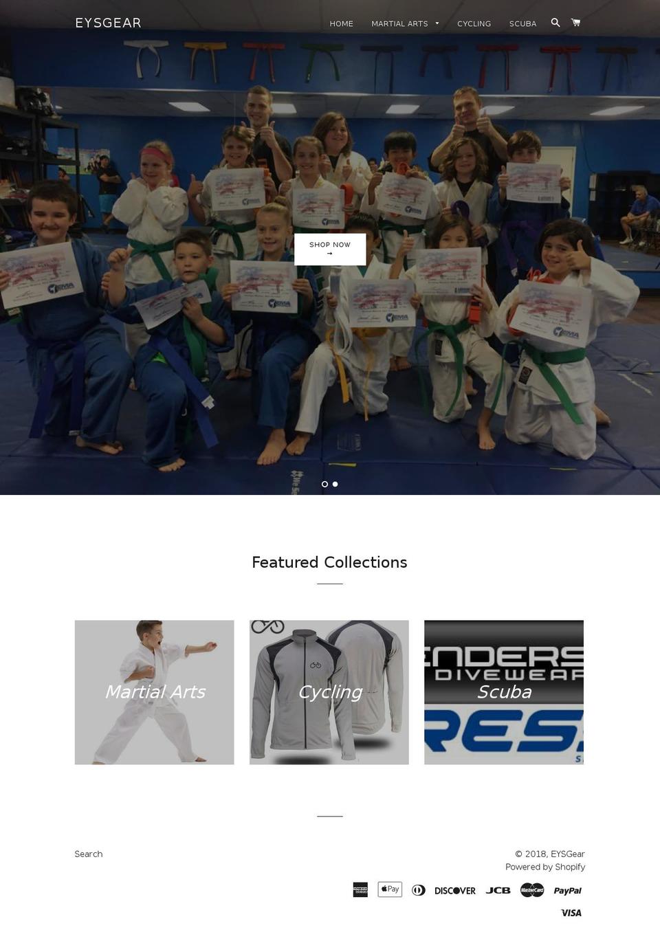 eysgear.com — Shopify storefront screenshot