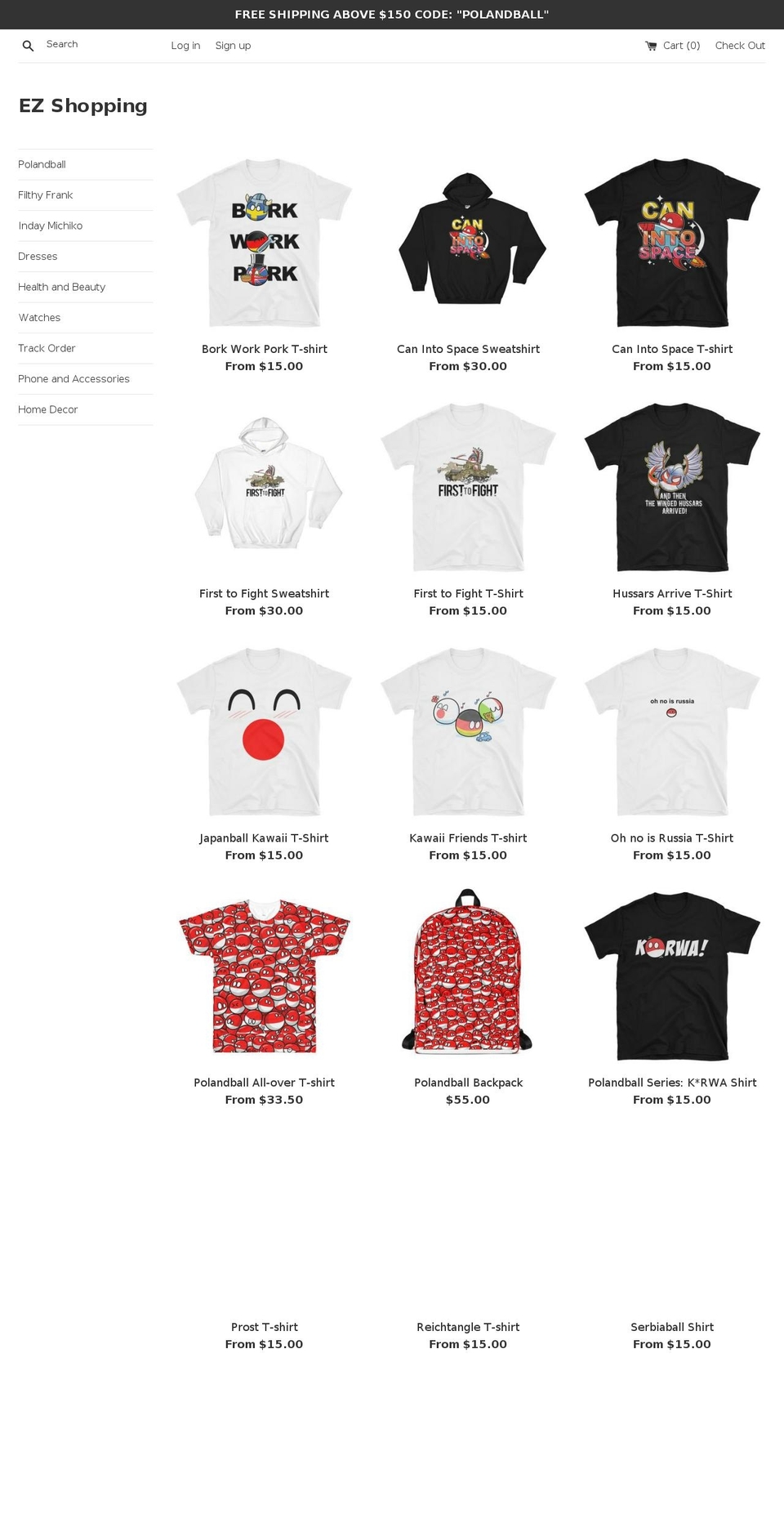 ez-shopping-online.com — Shopify storefront screenshot