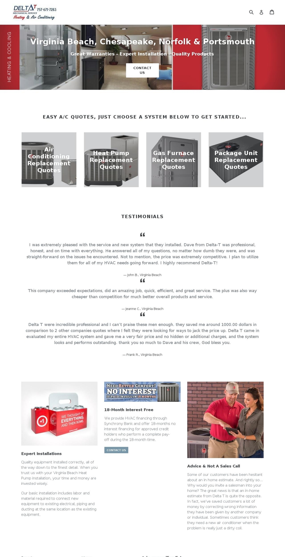 ezacquote.com — Shopify storefront screenshot