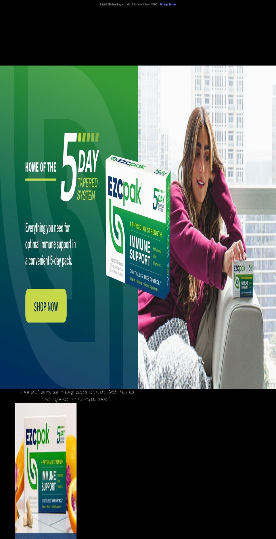 ezcpack.com — Shopify storefront screenshot