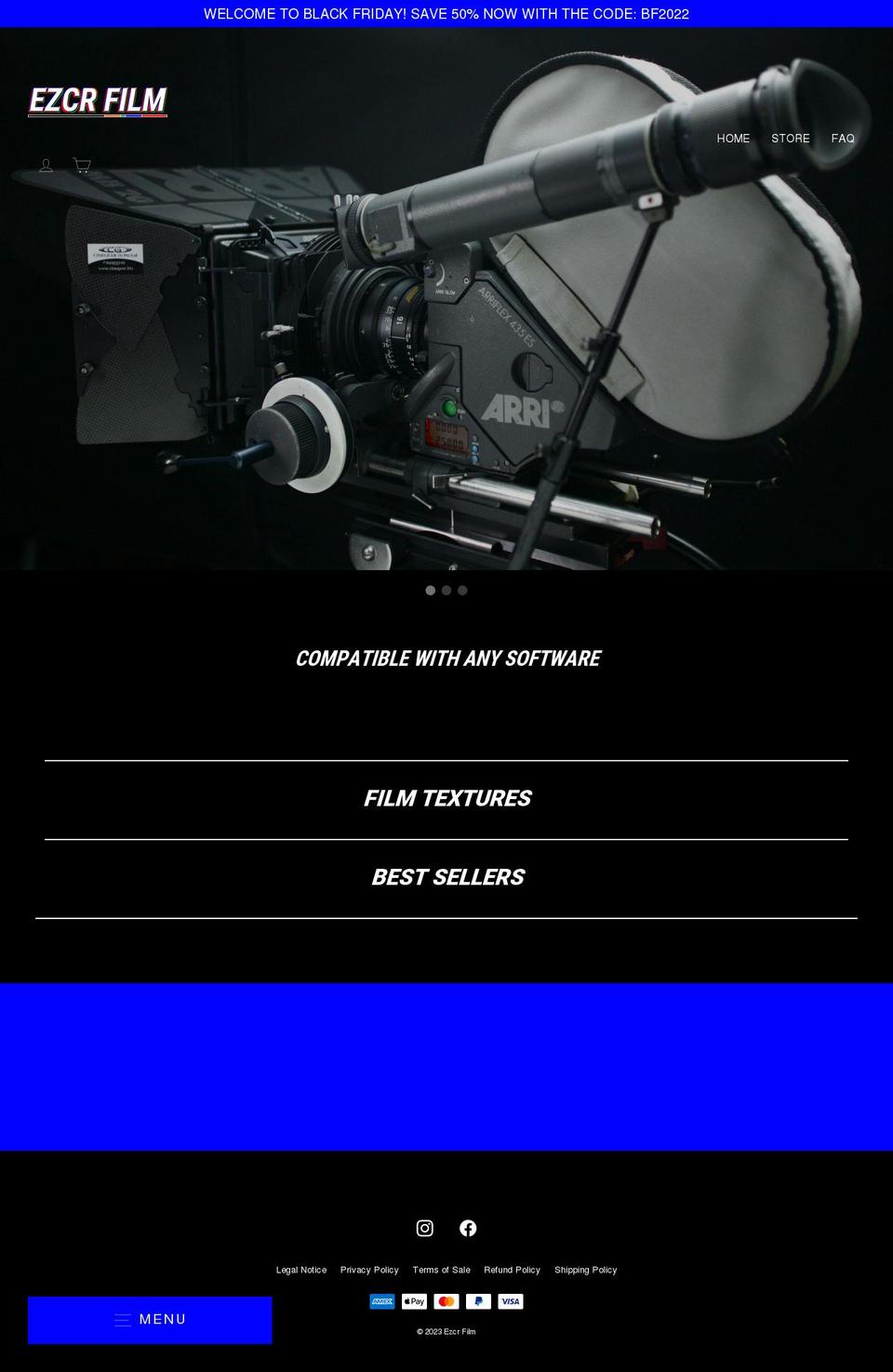 ezcrfilm.com shopify website screenshot