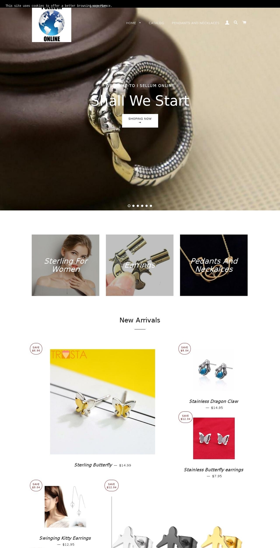 ezecomm.myshopify.com — Shopify storefront screenshot