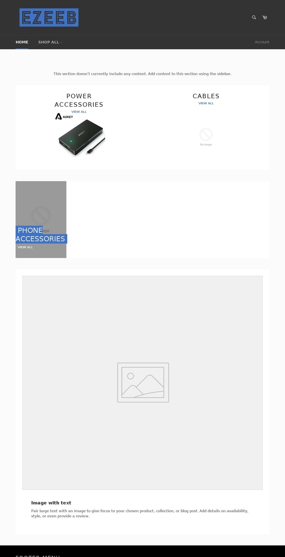 ezeeb.com shopify website screenshot