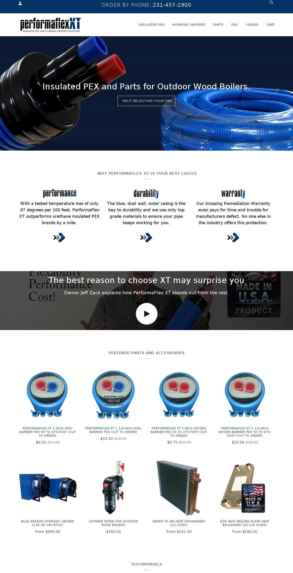 ezeflexblue.com shopify website screenshot