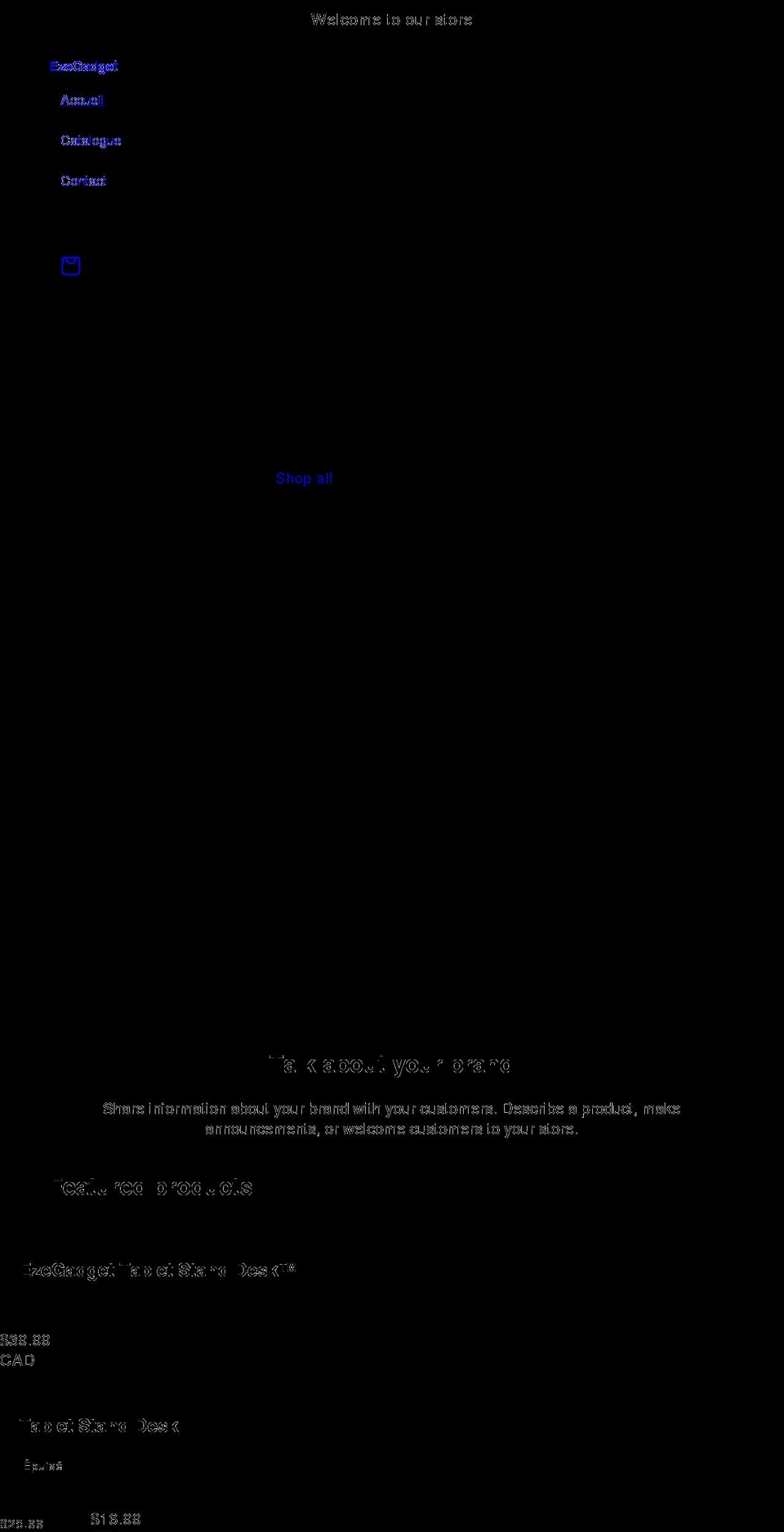 ezegadget.com shopify website screenshot