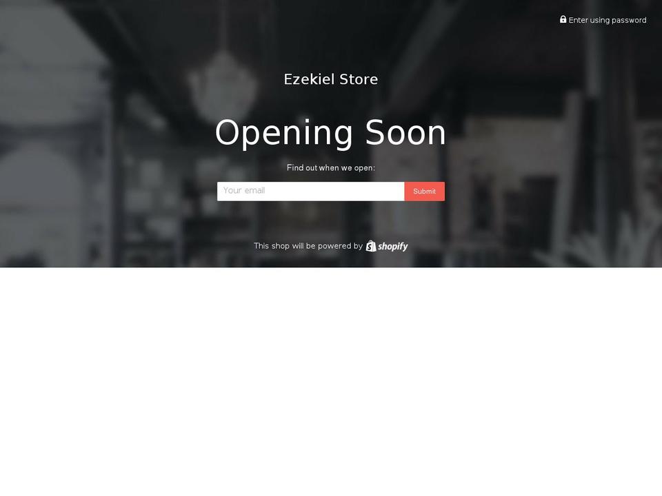 ezekielstore.com — Shopify storefront screenshot