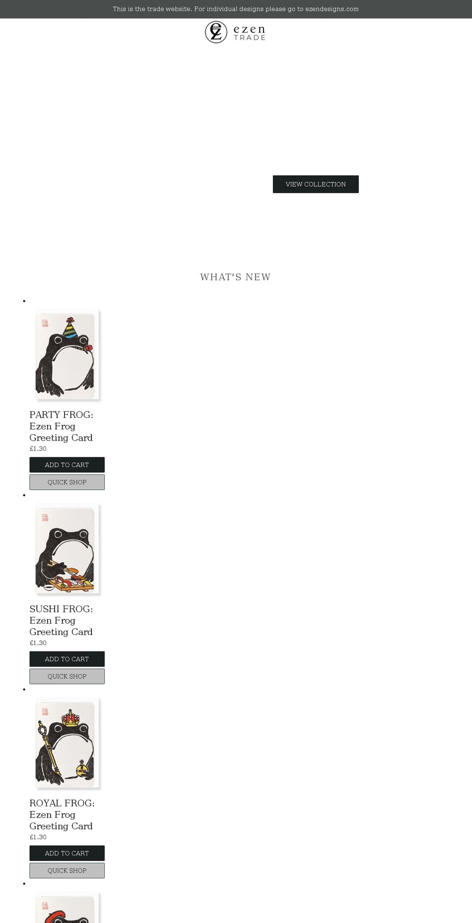 ezen-trade.com shopify website screenshot