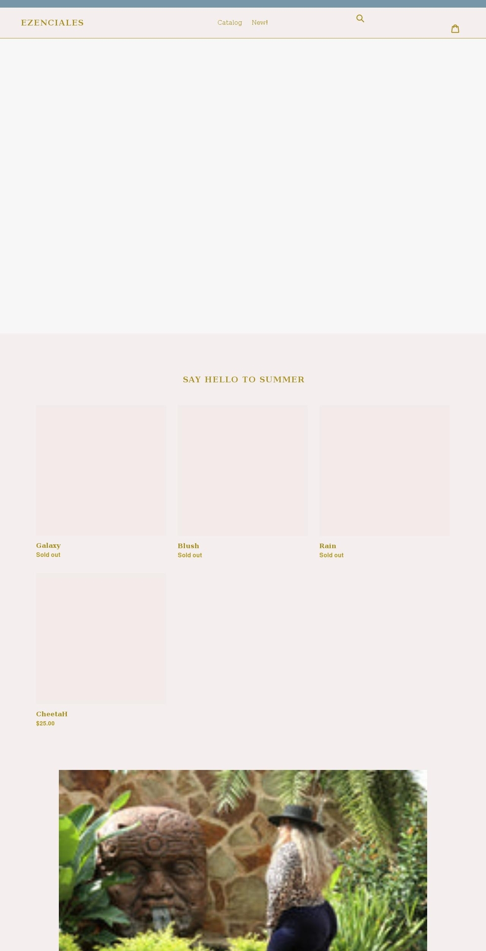 ezenciales.com shopify website screenshot