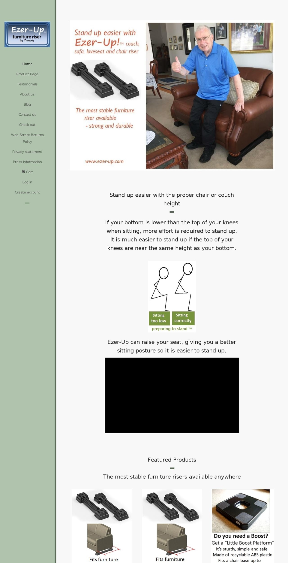 ezer-up.com shopify website screenshot