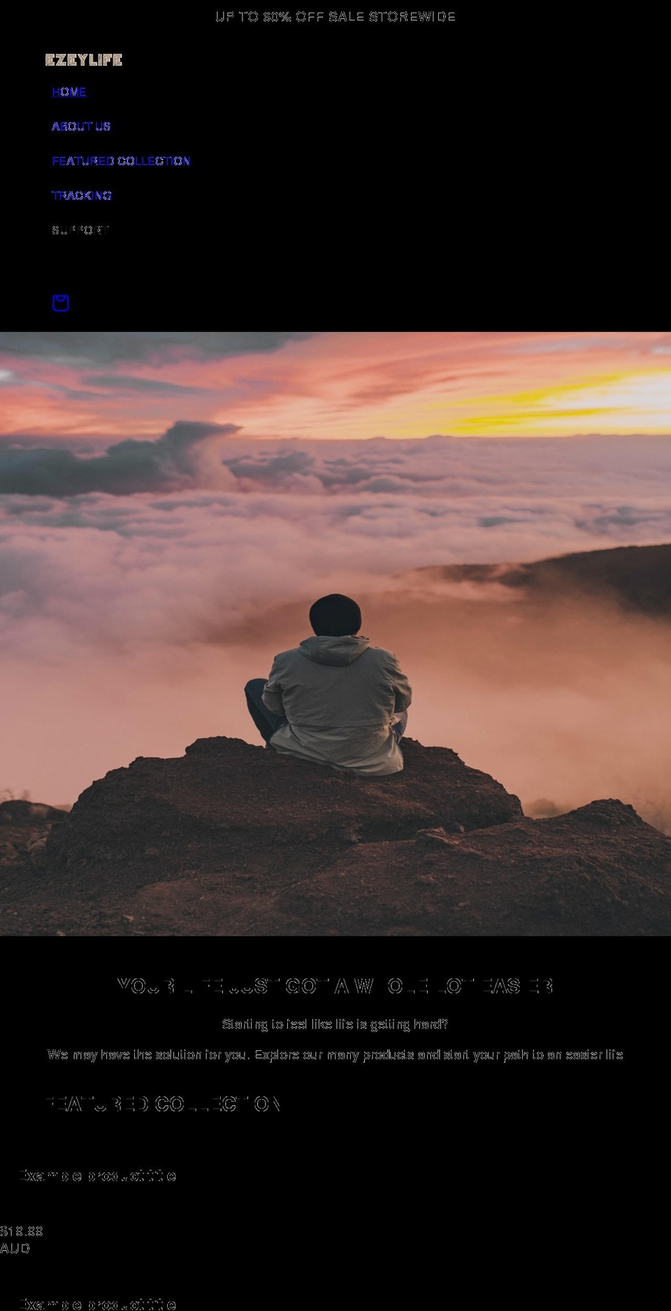 ezeylife.com shopify website screenshot