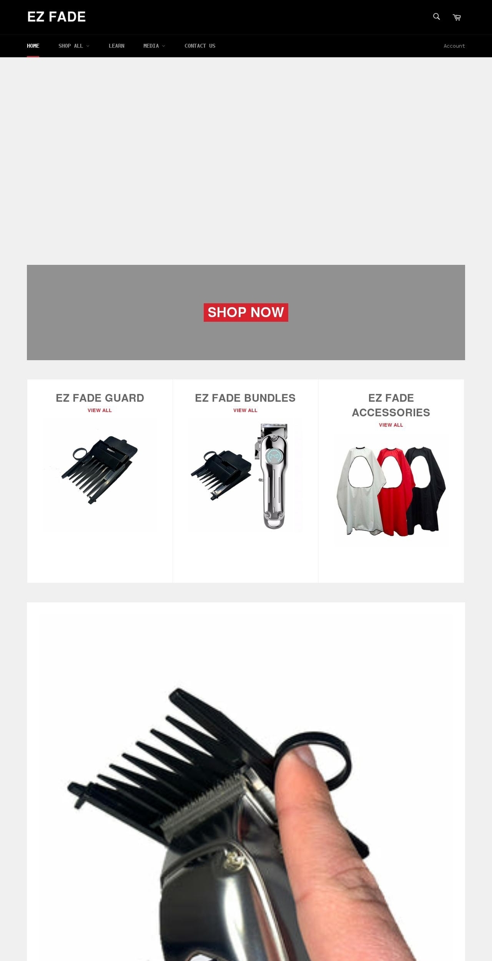 ezfadeco.com shopify website screenshot