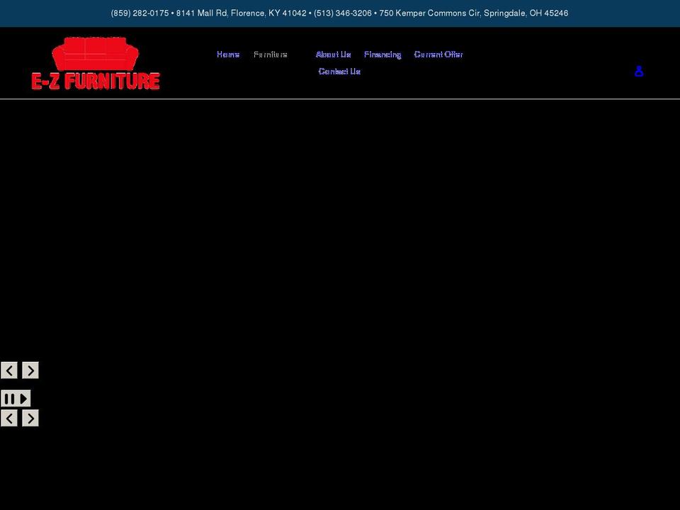 ezfurnitureandsleepcenter.com shopify website screenshot