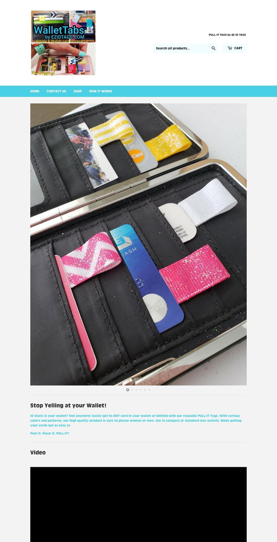 ezidtags.com — Shopify storefront screenshot