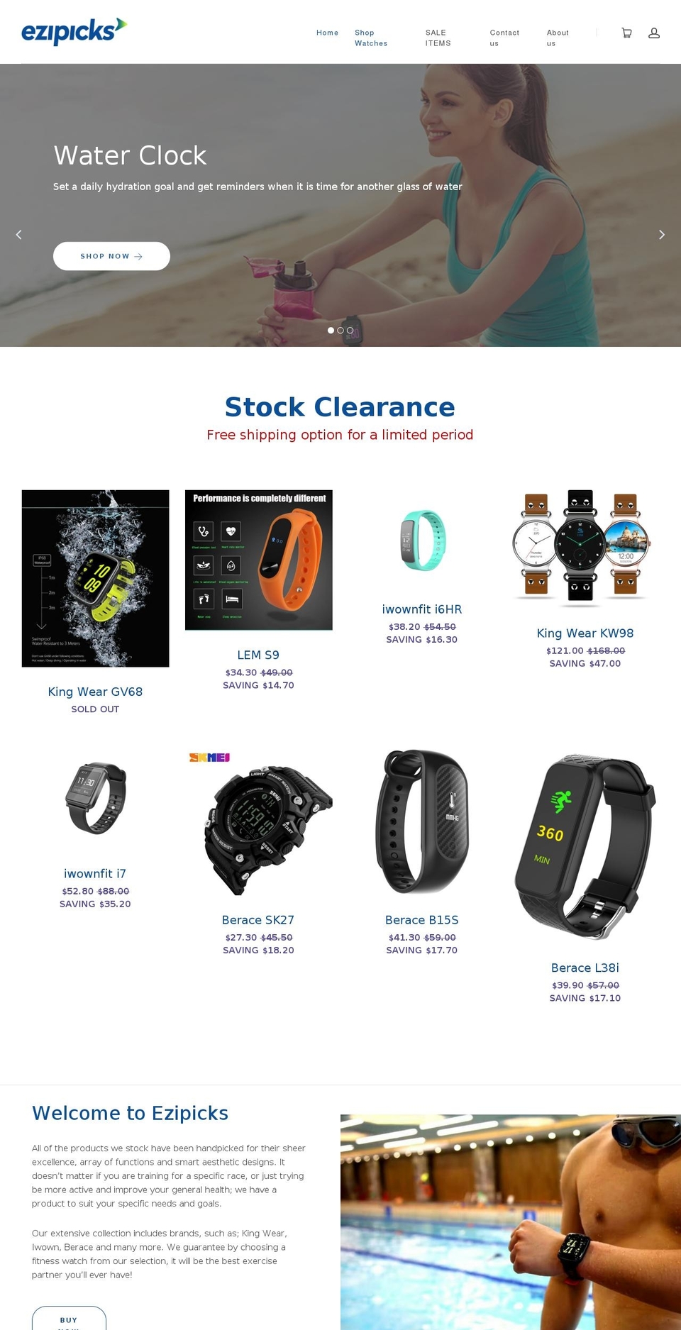 ezipicks.com — Shopify storefront screenshot