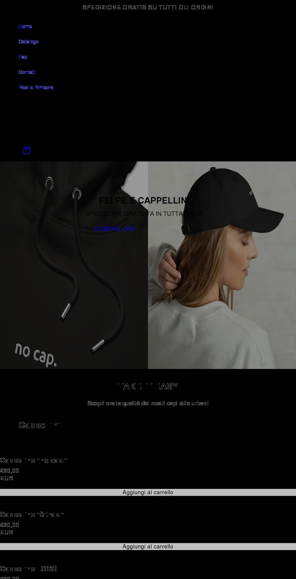 ezitaly.it shopify website screenshot