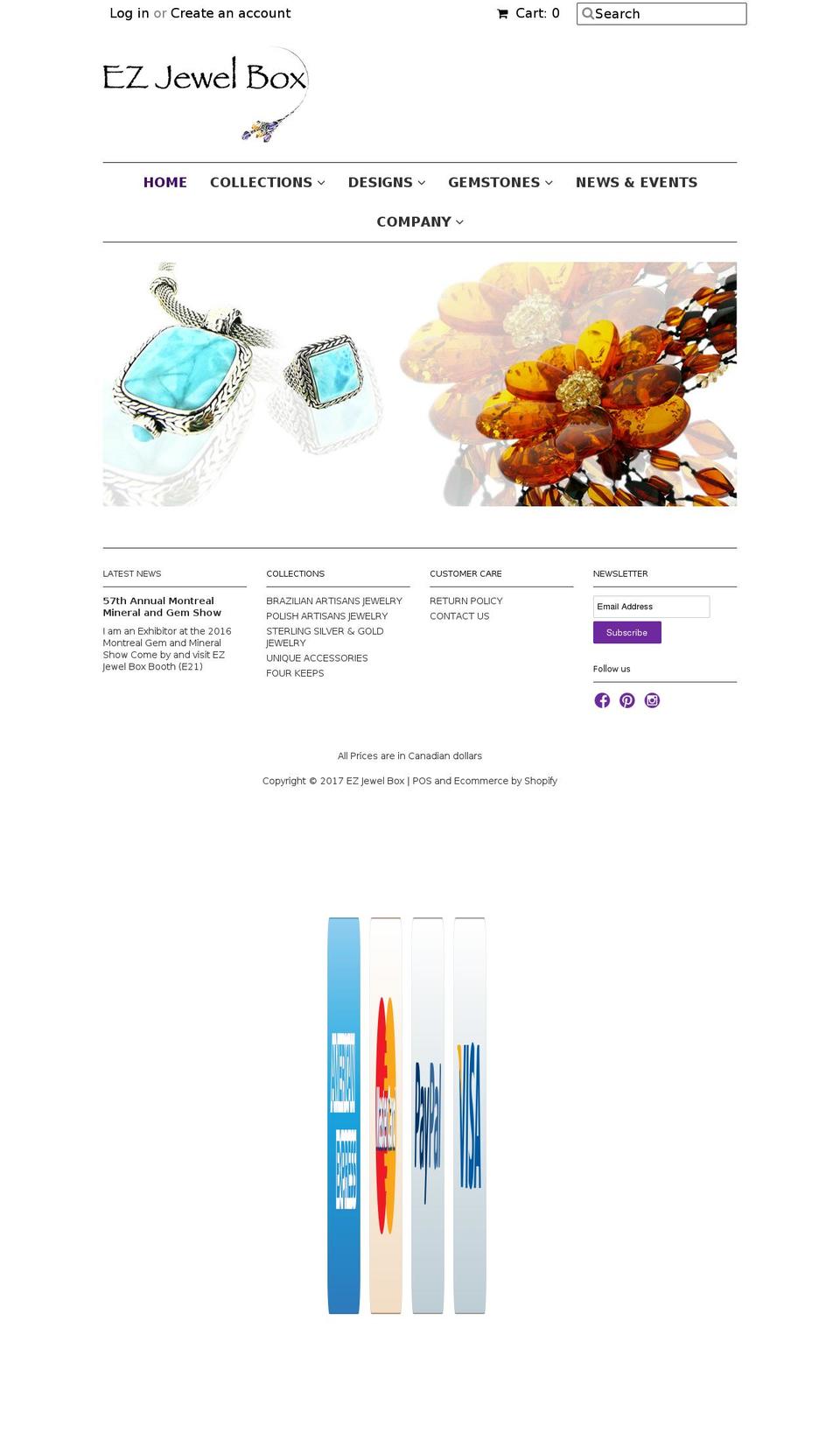ezjewelbox.com shopify website screenshot