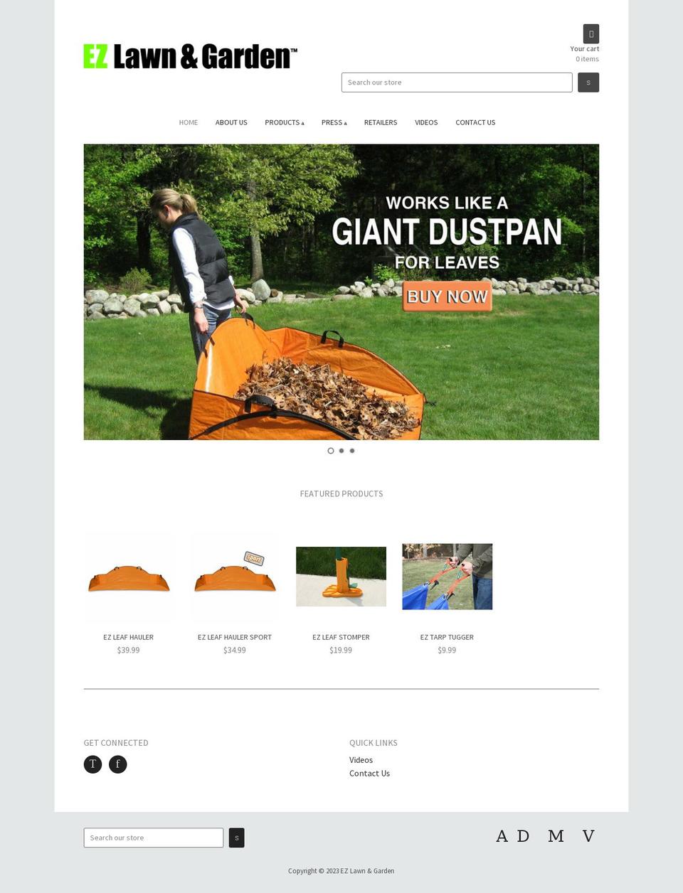 ezlawnandgarden.myshopify.com shopify website screenshot