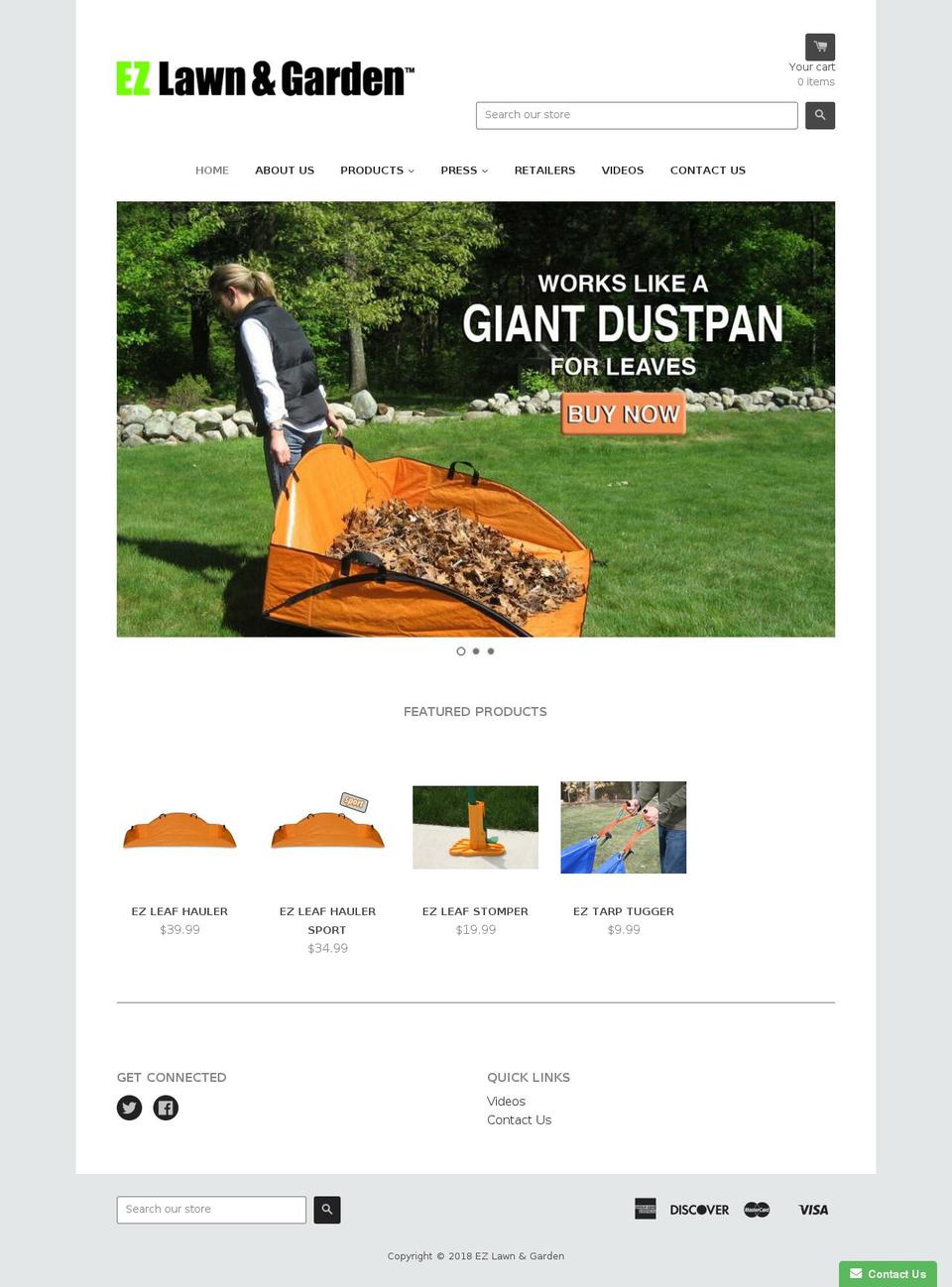 ezleafhauler.com — Shopify storefront screenshot