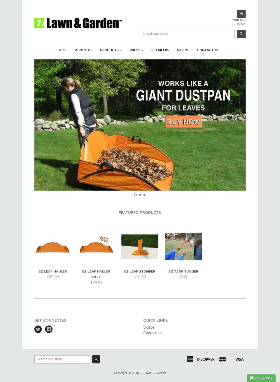 ezleafstomper.com — Shopify storefront screenshot