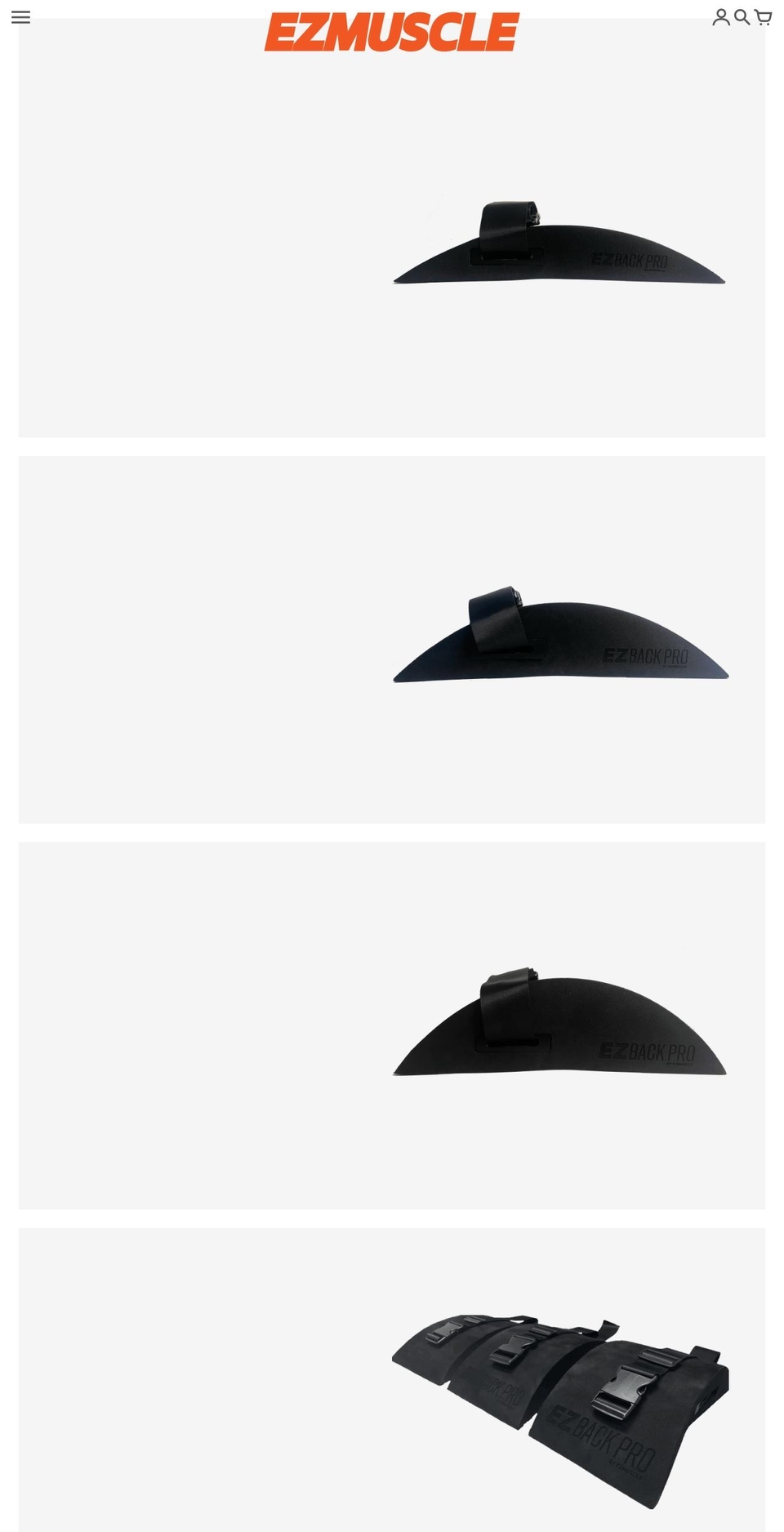 ezmuscle.com shopify website screenshot