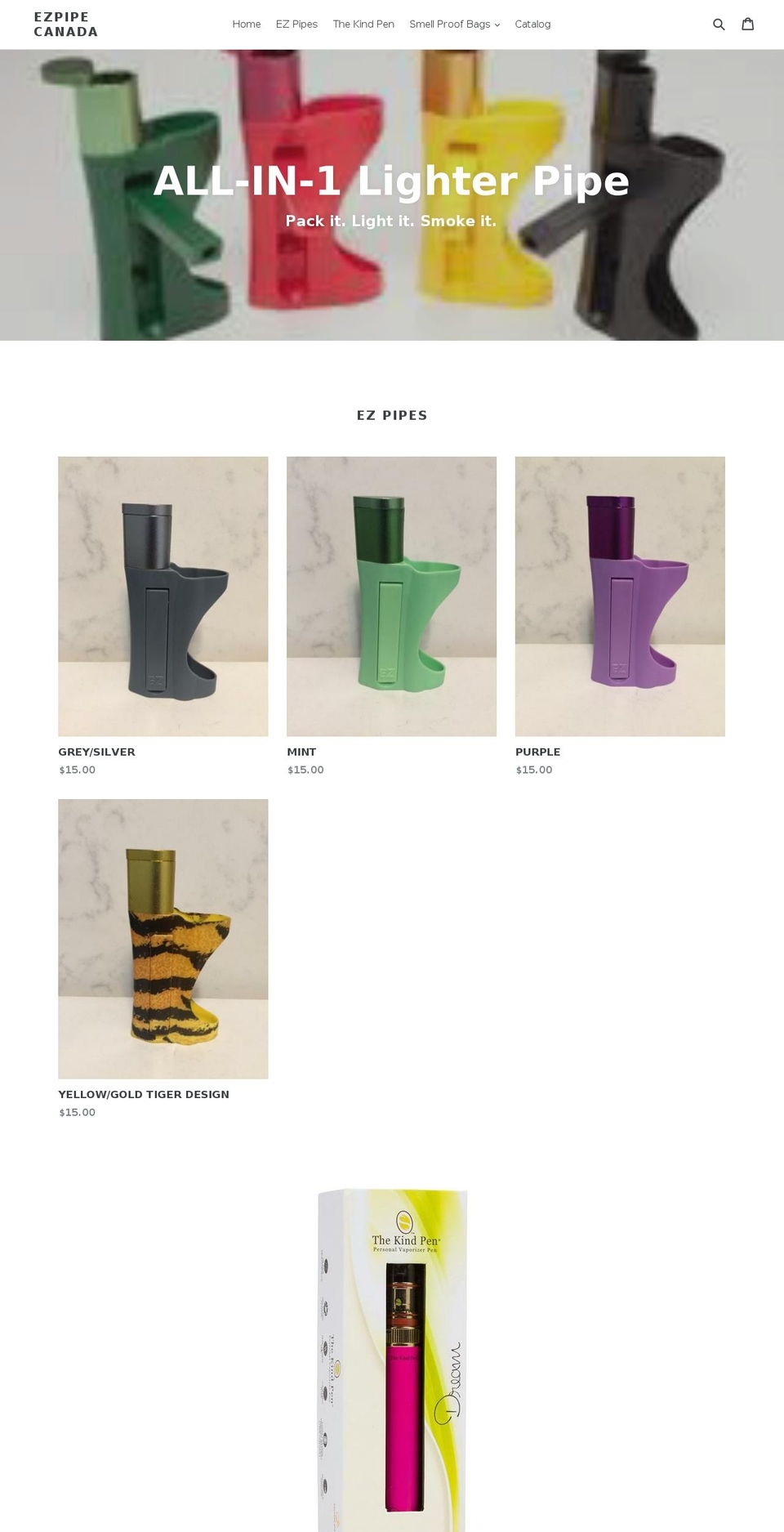 ezpipecanada.com — Shopify storefront screenshot