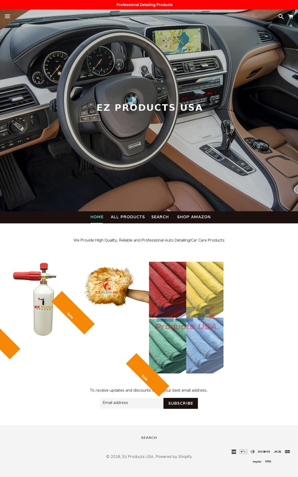 ezproductsusa.com — Shopify storefront screenshot