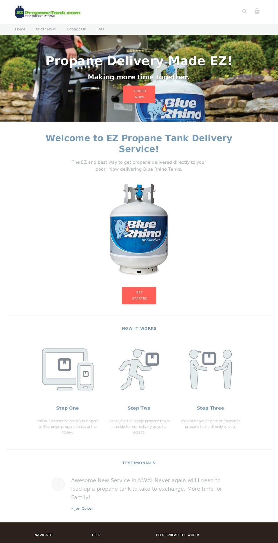 ezpropanetank.com — Shopify storefront screenshot