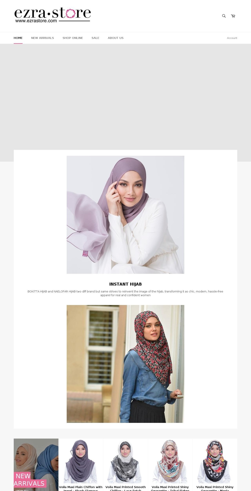 ezraapparelstore.com shopify website screenshot