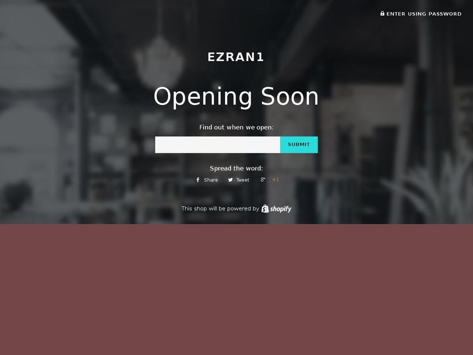 ezran1.com shopify website screenshot