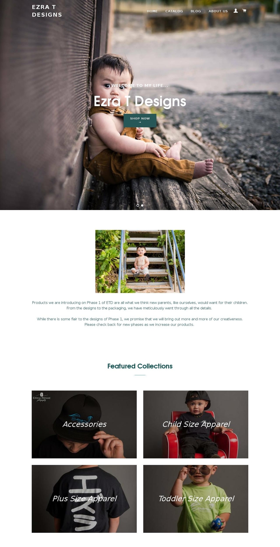 ezratdesigns.com — Shopify storefront screenshot