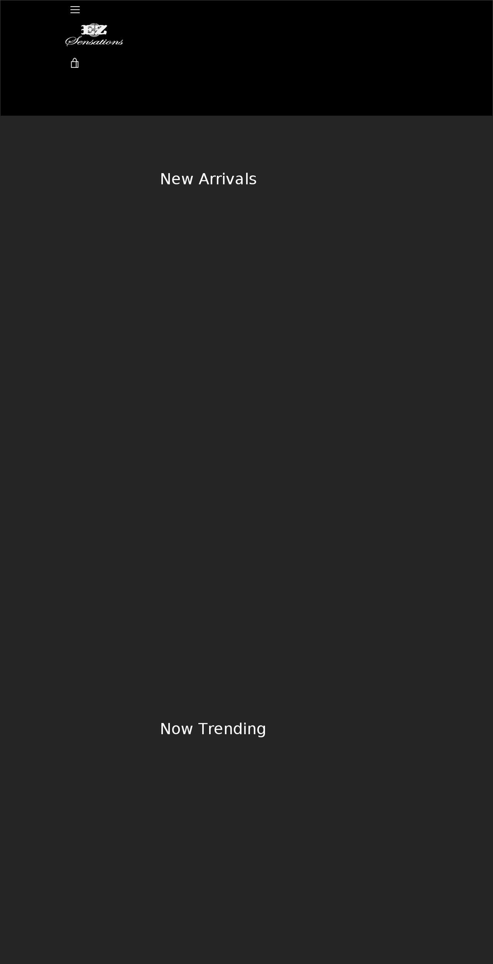 ezsensations.com shopify website screenshot