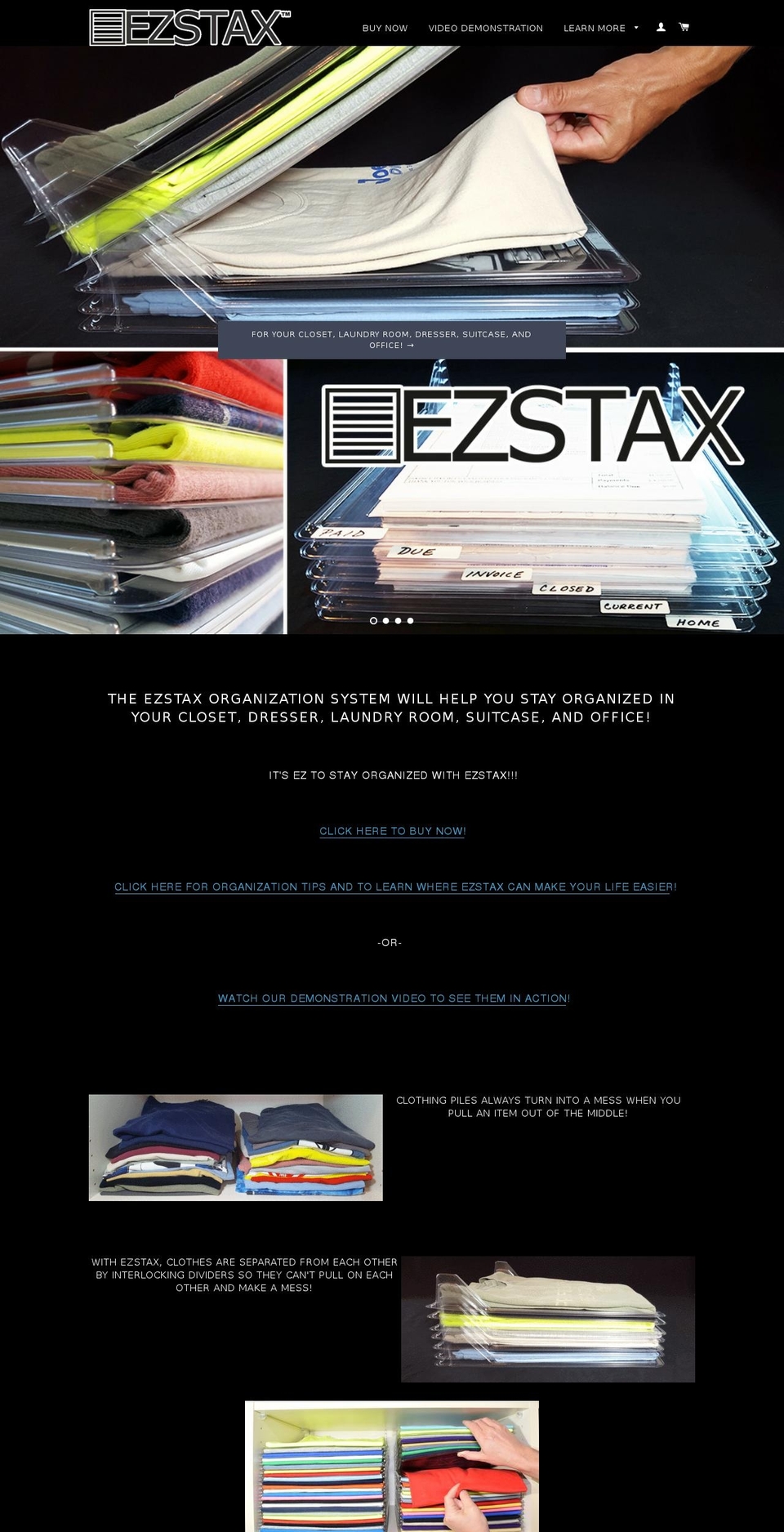 ezstax.com shopify website screenshot