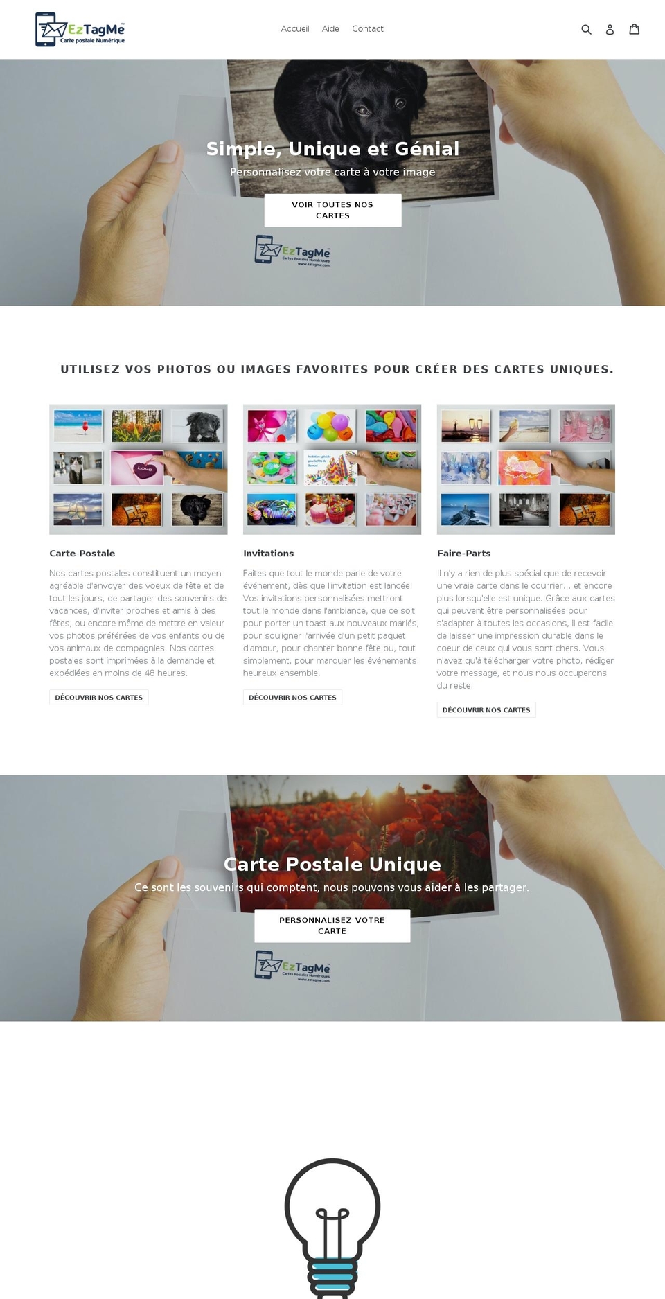 eztagme.com shopify website screenshot