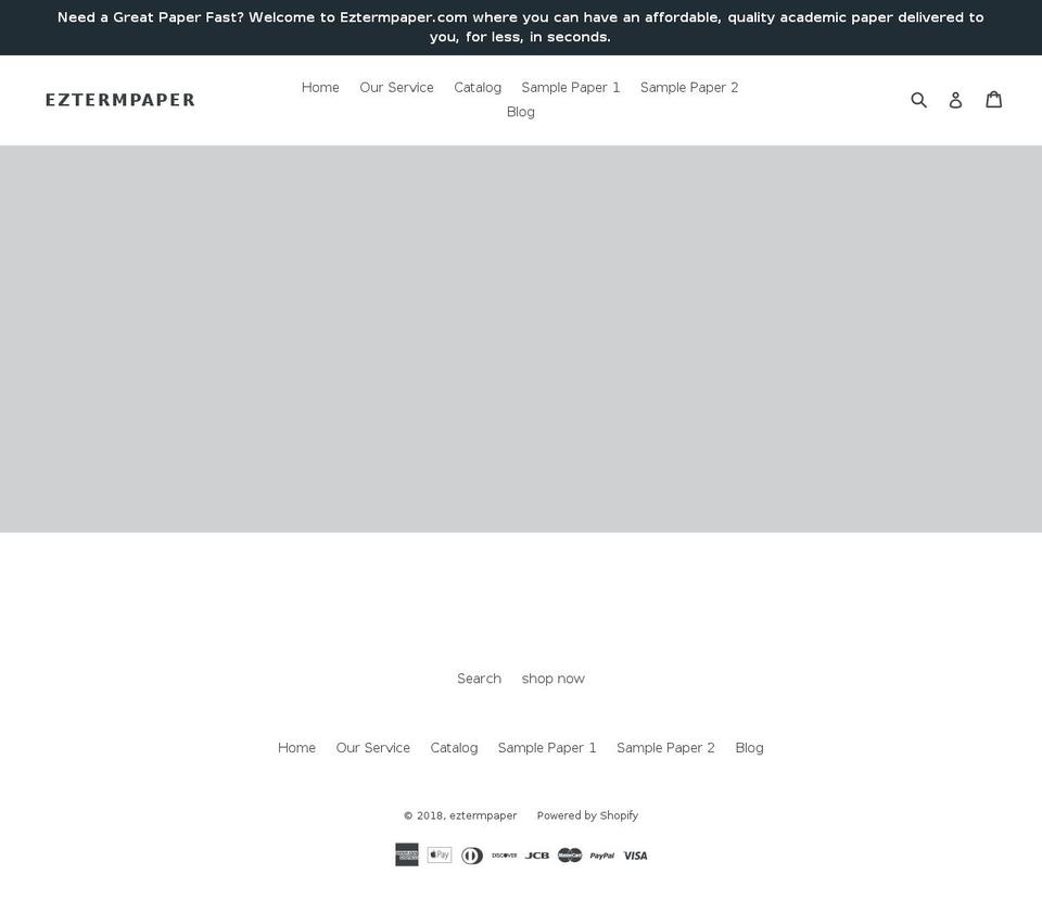 eztermpaper.com — Shopify storefront screenshot