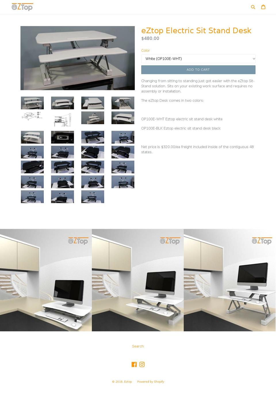 eztopdesk.com — Shopify storefront screenshot