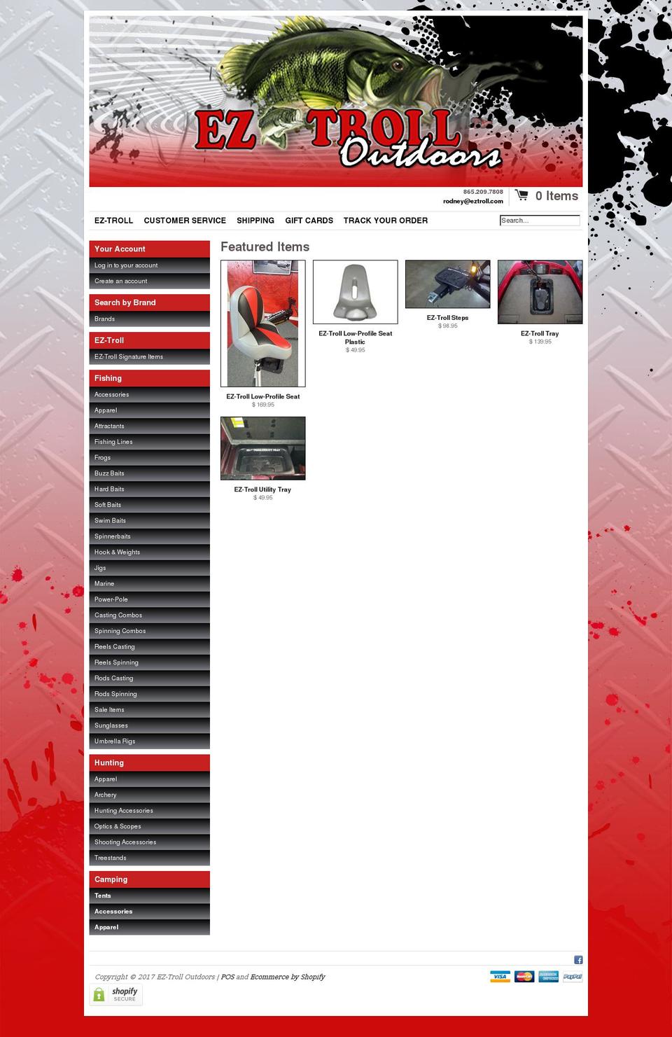 eztroll.com shopify website screenshot