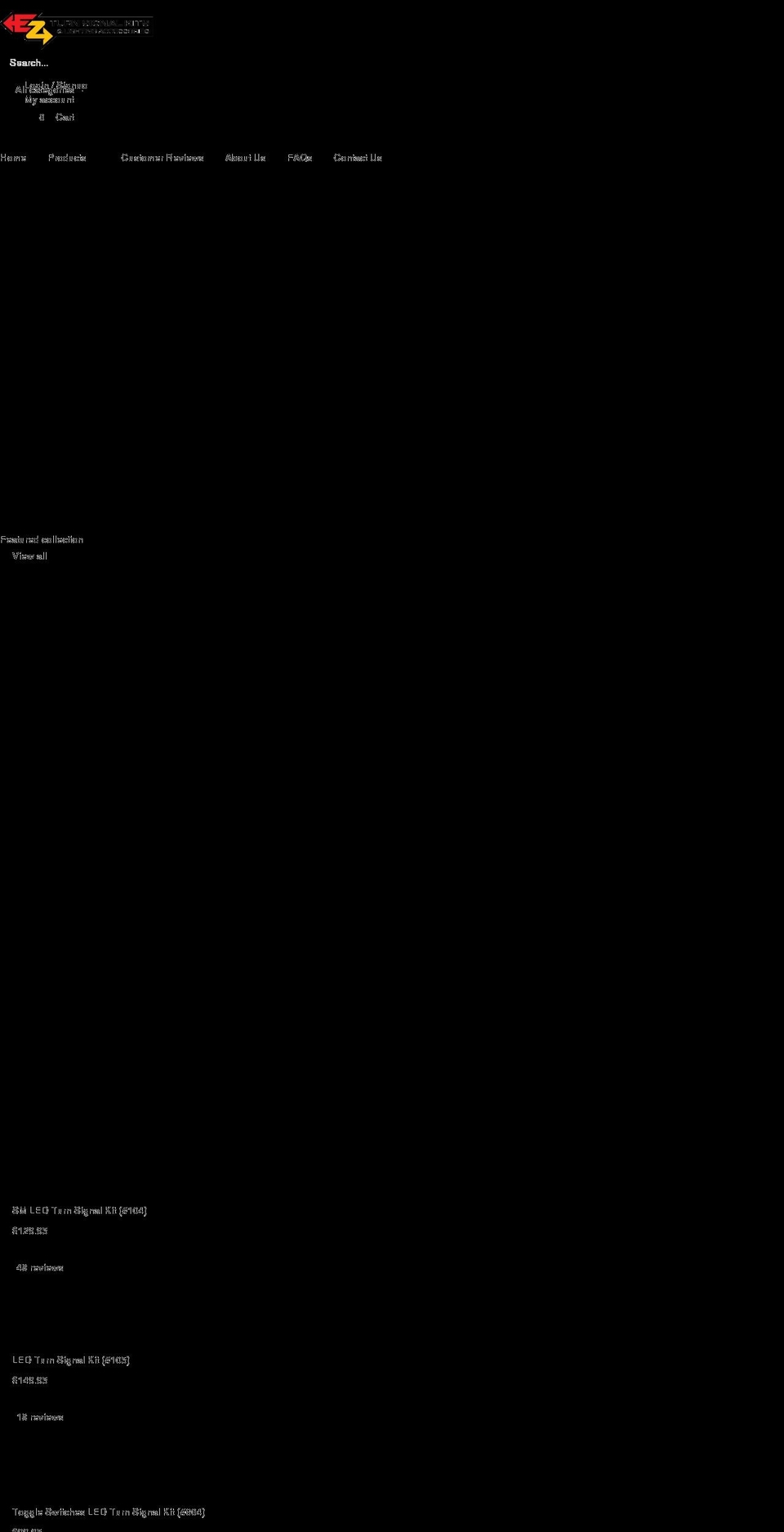 ezturnsignalkits.com shopify website screenshot