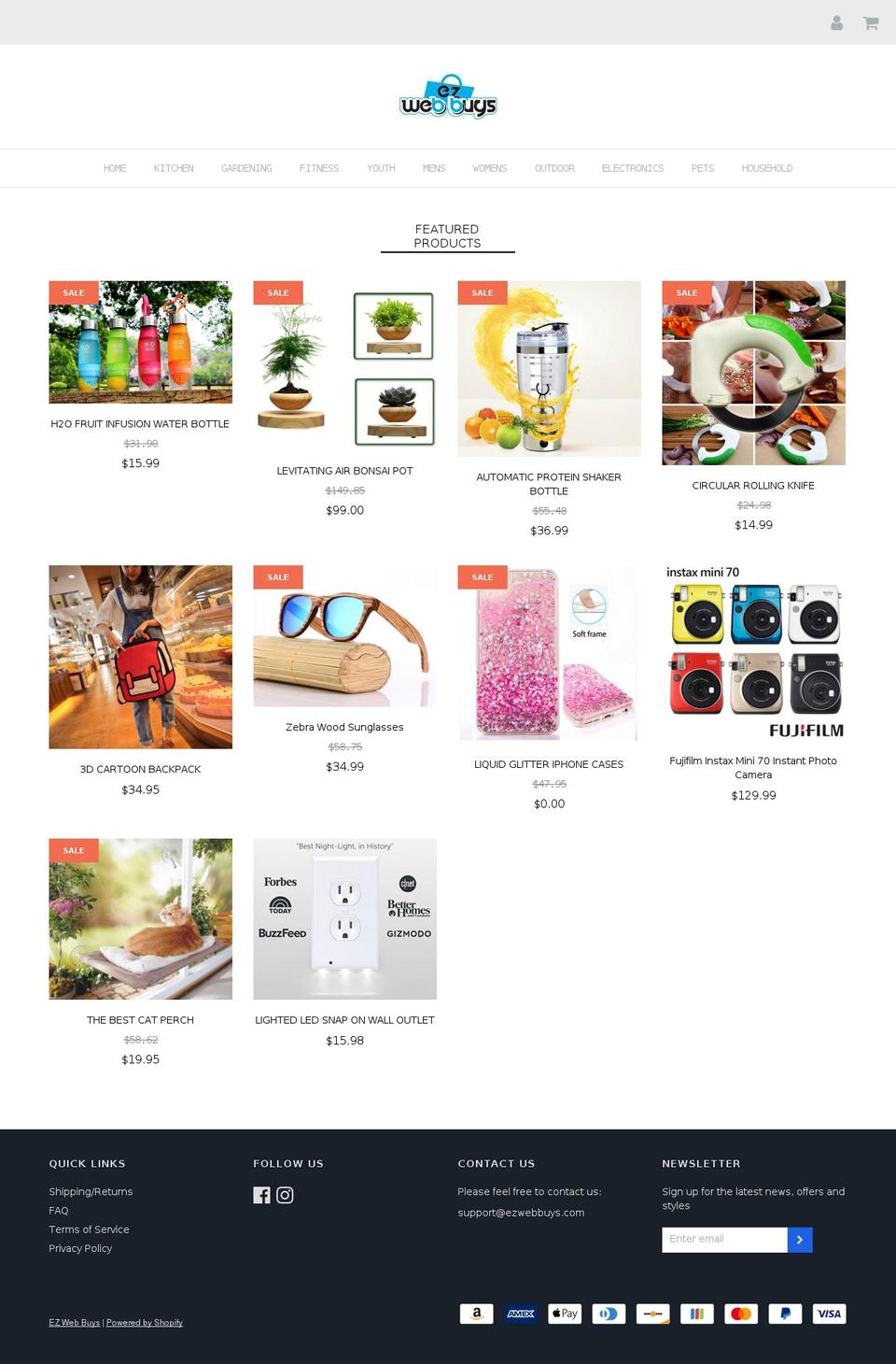 ezwebbuys.com — Shopify storefront screenshot