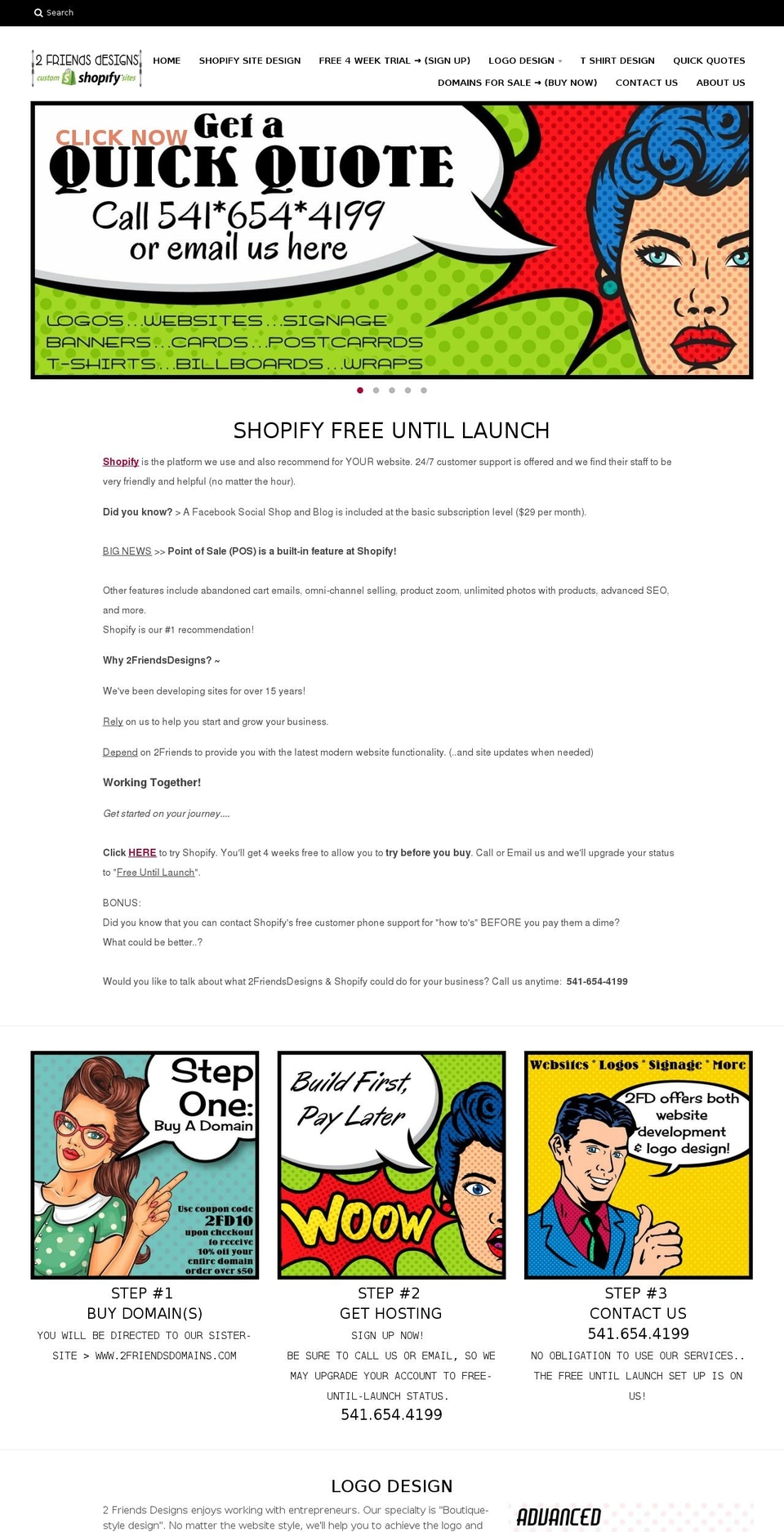 ezwebdesigns.net shopify website screenshot